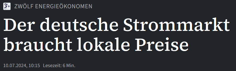 Der deutsche Strommarkt braucht lokale Preise