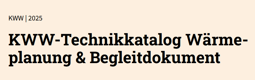 Technikkatalog „Wärmeplanung“