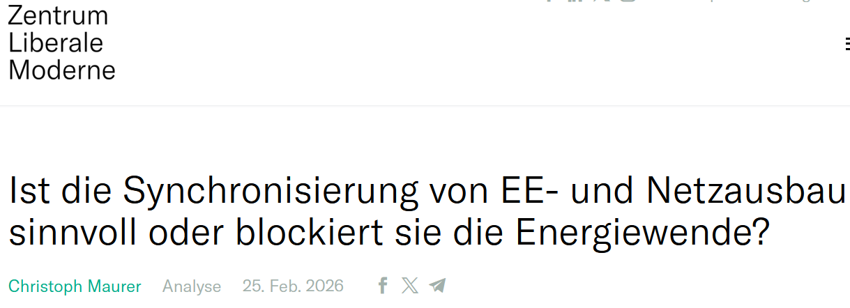 Ist die Synchronisierung von EE- und Netzausbau sinnvoll oder blockiert sie die Energiewende?
